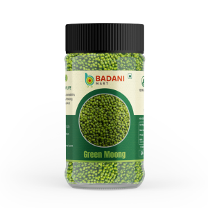 Badani™ Unpolished Organic Green Moong Dal Jar - 1 Kg
