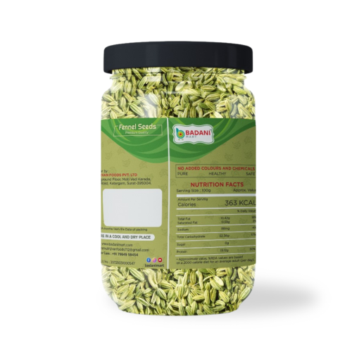 Badani™ Premium Fennel Seeds Jar – 450g - Image 2
