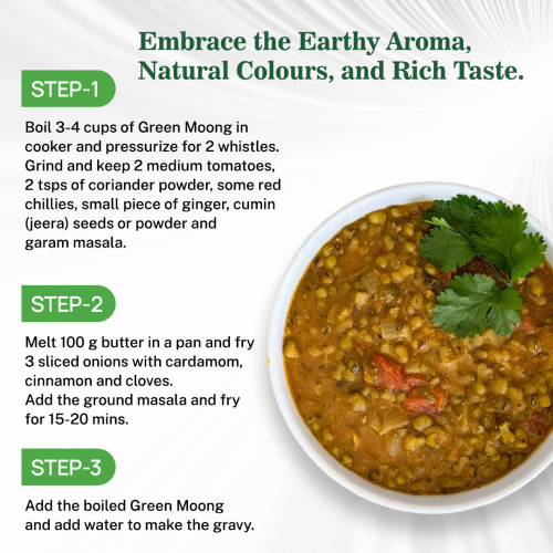 Badani™ Unpolished Organic Green Moong Dal Jar - 1 Kg - Image 6