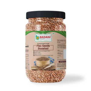 Badani™ Premium Roasted Whole Flex Seeds Jar – 450g