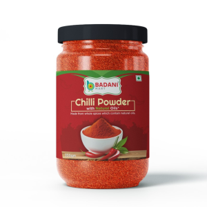 Badani™ Premium Chilli Powder With Natural Oils Jar – (200 Gm and 500 Gm)