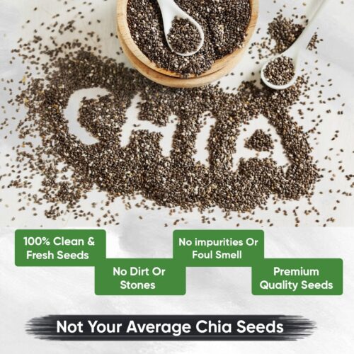 Badani™ Premium Whole Chia Seeds Jar(450 gm) - Image 4