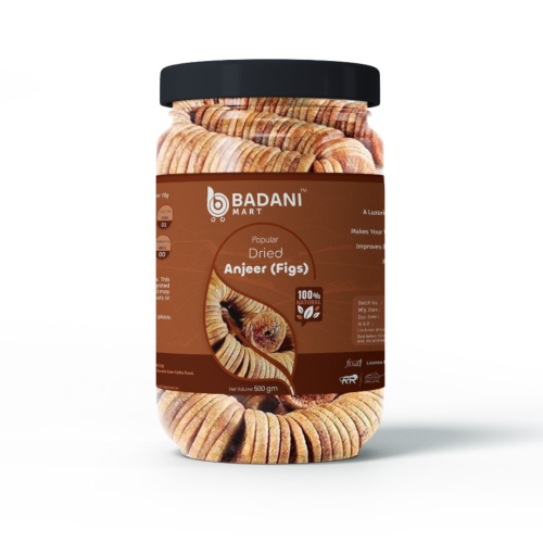 BADANI MART DRIED ANJEER (FIGS) - 500 GM FRONT