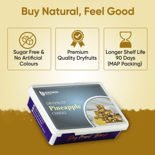 Badani™ Pineapple Dry Fruit Chikki Pack of 500 Gm - Image 5