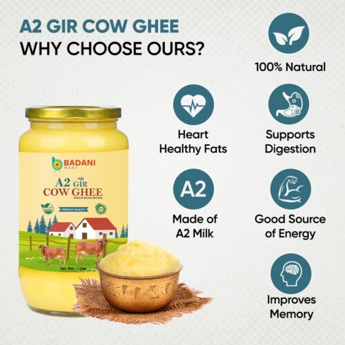 Badani Mart A2 Gir Cow Ghee – Pure Desi Cow Ghee Online at Best Price - Image 2
