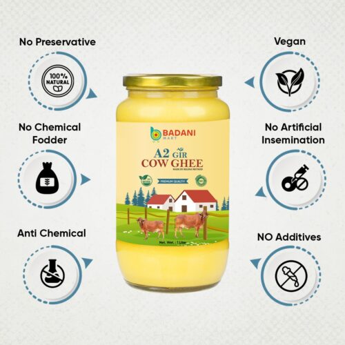 Badani Mart A2 Gir Cow Ghee – Pure Desi Cow Ghee Online at Best Price - Image 5